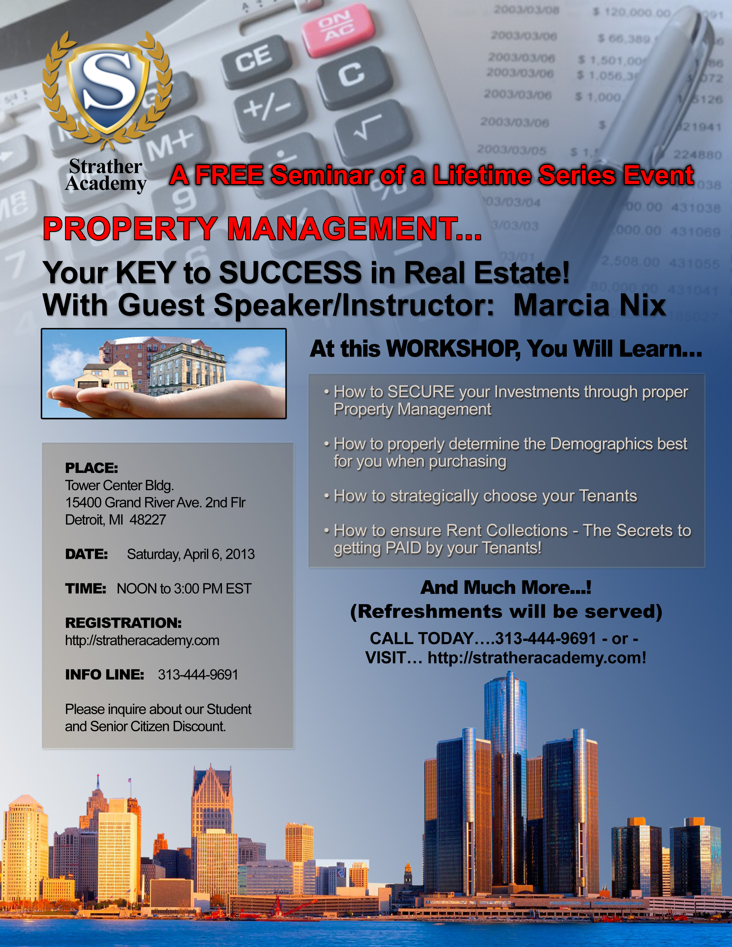 Seminar of A Lifetime (Property Management) - Angelo Thompson - design